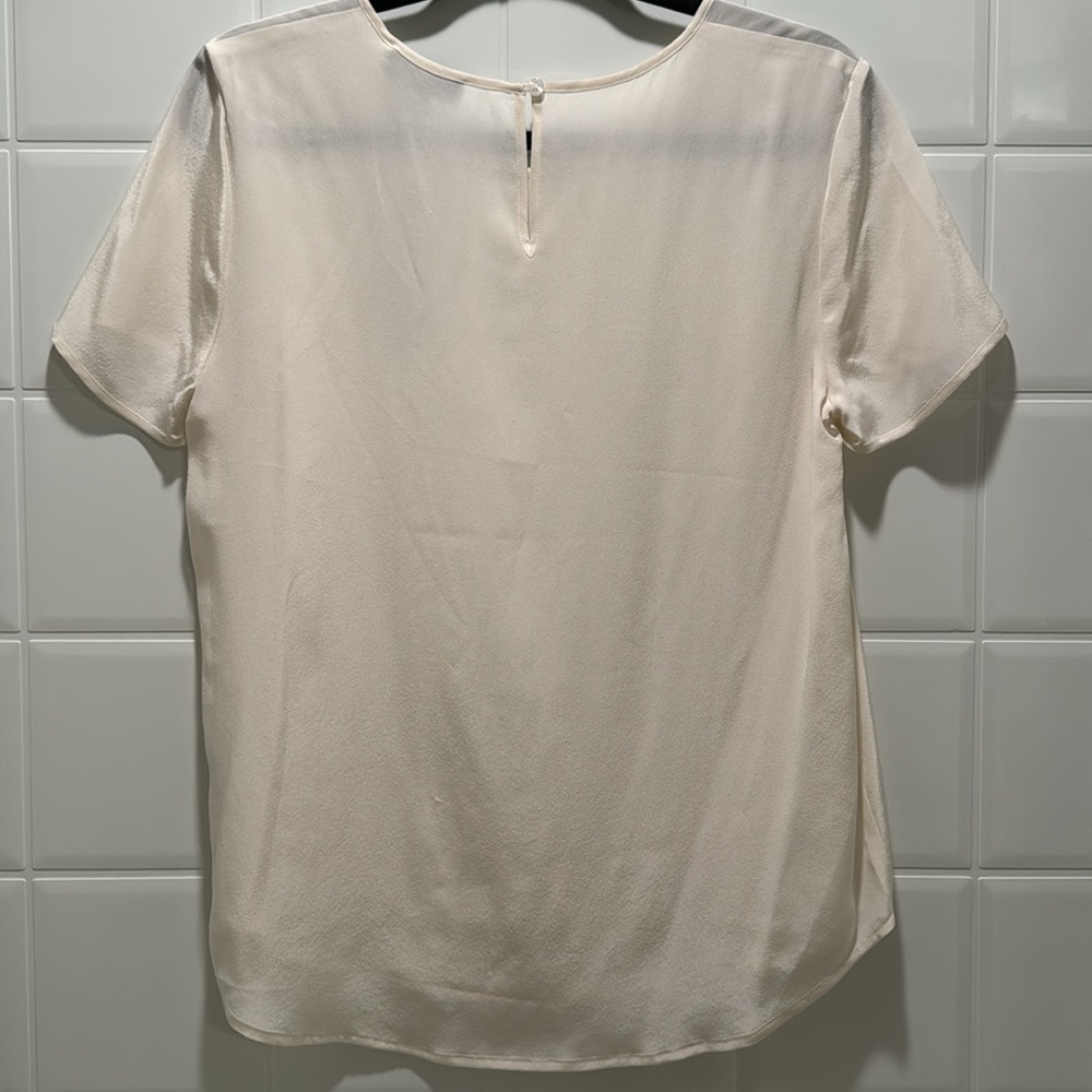 NWT J Crew Silk Ivory Blouse - Picture 4 of 4